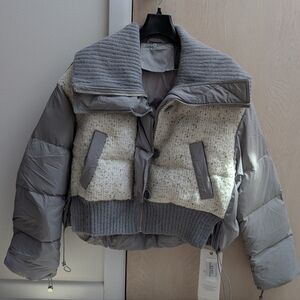 Gray Women's Puffer Jacket